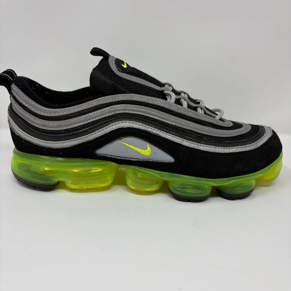 Nike Air VaporMax 97 Men's Size 11 Black Volt Running Shoes Sneakers AJ7291-001